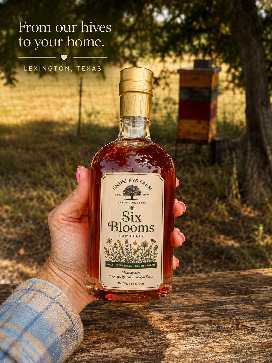 Six Blooms Raw Honey