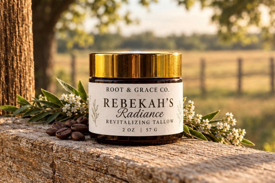 Rebekah's Radiance - Coffee & Vanilla Brightening Eye & Face Tallow Balm