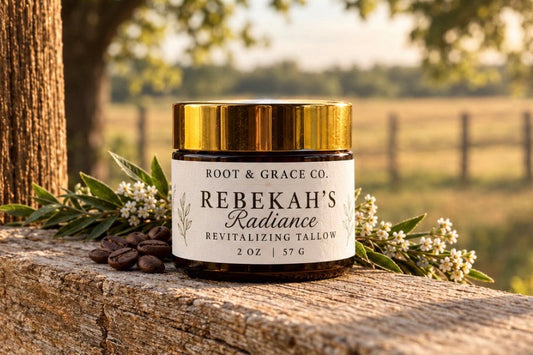 Rebekah's Radiance - Coffee & Vanilla Brightening Eye & Face Tallow Balm