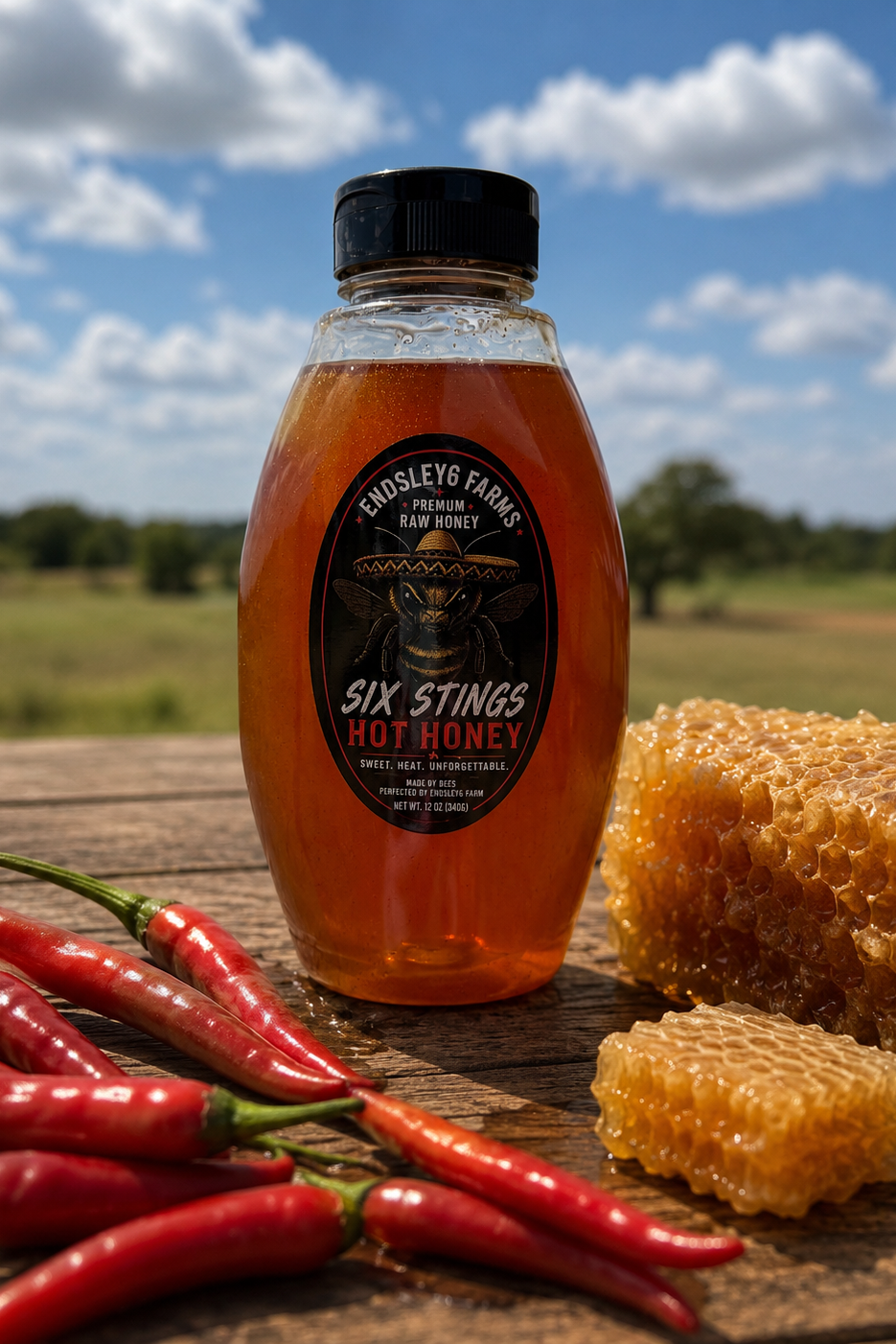 Six Stings | Farm-Raised Hot Honey